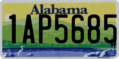 AL license plate 1AP5685