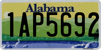 AL license plate 1AP5692
