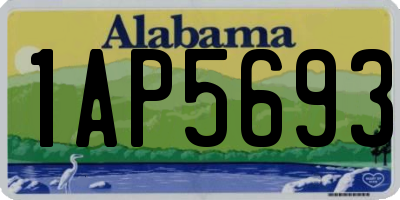 AL license plate 1AP5693