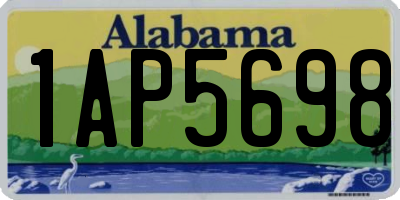 AL license plate 1AP5698
