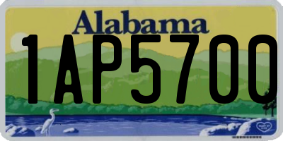 AL license plate 1AP5700