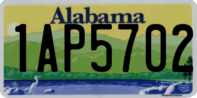 AL license plate 1AP5702