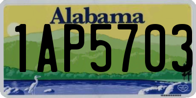 AL license plate 1AP5703