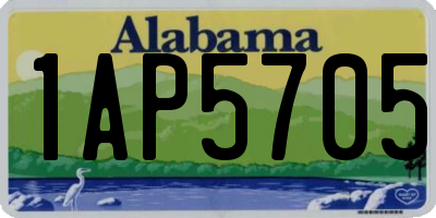 AL license plate 1AP5705