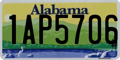 AL license plate 1AP5706