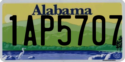 AL license plate 1AP5707