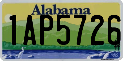 AL license plate 1AP5726