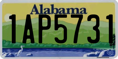 AL license plate 1AP5731