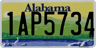 AL license plate 1AP5734