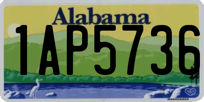 AL license plate 1AP5736