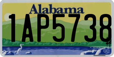 AL license plate 1AP5738