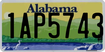 AL license plate 1AP5743