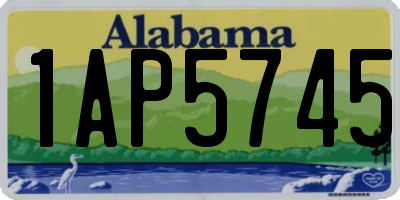 AL license plate 1AP5745