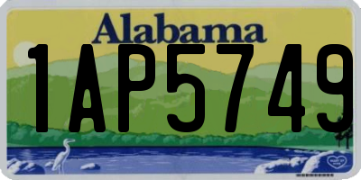 AL license plate 1AP5749