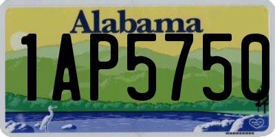 AL license plate 1AP5750