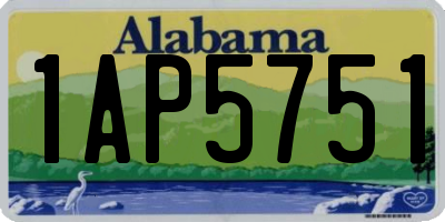 AL license plate 1AP5751