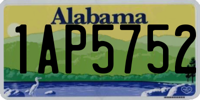 AL license plate 1AP5752
