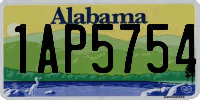 AL license plate 1AP5754