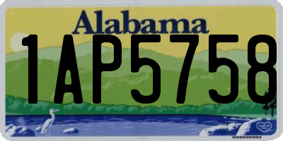AL license plate 1AP5758