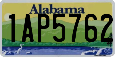 AL license plate 1AP5762