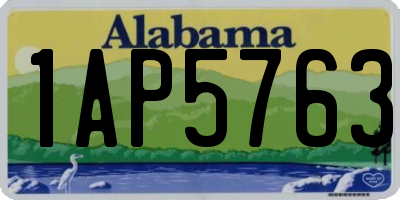 AL license plate 1AP5763