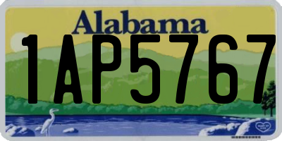 AL license plate 1AP5767