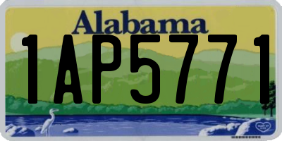 AL license plate 1AP5771