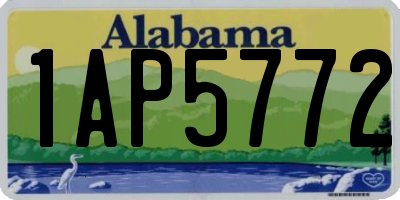 AL license plate 1AP5772
