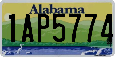 AL license plate 1AP5774