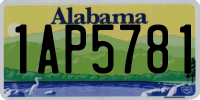 AL license plate 1AP5781