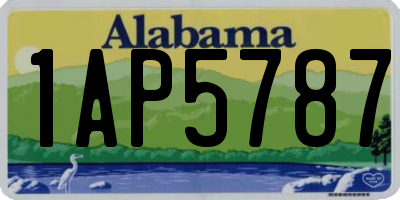 AL license plate 1AP5787