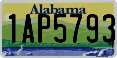 AL license plate 1AP5793