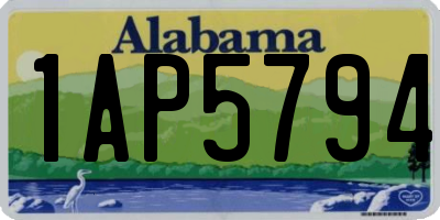 AL license plate 1AP5794