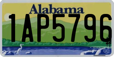 AL license plate 1AP5796
