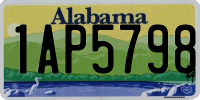 AL license plate 1AP5798
