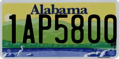AL license plate 1AP5800