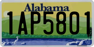 AL license plate 1AP5801