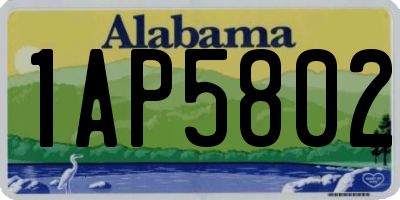 AL license plate 1AP5802