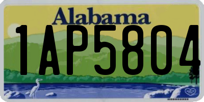 AL license plate 1AP5804