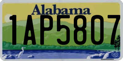 AL license plate 1AP5807