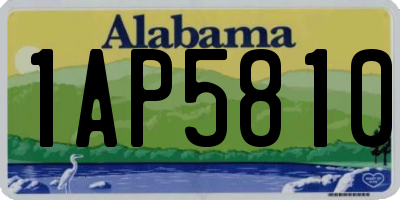 AL license plate 1AP5810