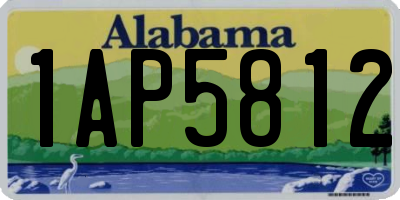 AL license plate 1AP5812