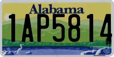 AL license plate 1AP5814