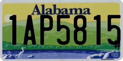 AL license plate 1AP5815