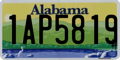 AL license plate 1AP5819
