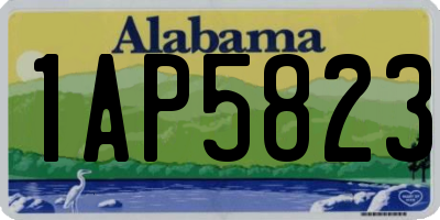 AL license plate 1AP5823