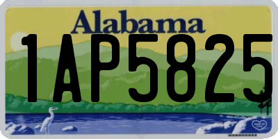 AL license plate 1AP5825
