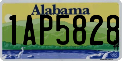AL license plate 1AP5828