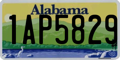AL license plate 1AP5829
