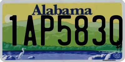AL license plate 1AP5830